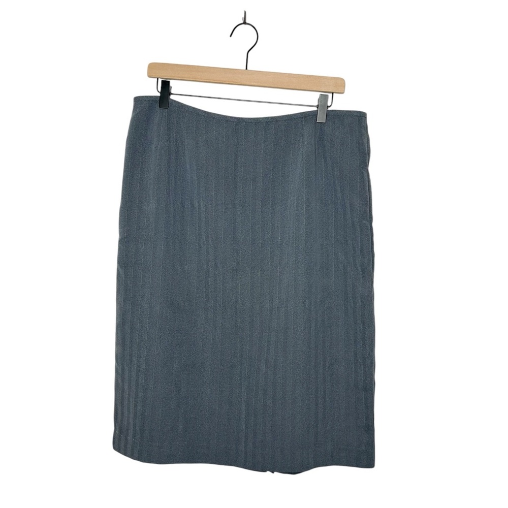 Le Suit Neutral Grey‎ Business Casual Career Pencil Skirt Plus Size 16